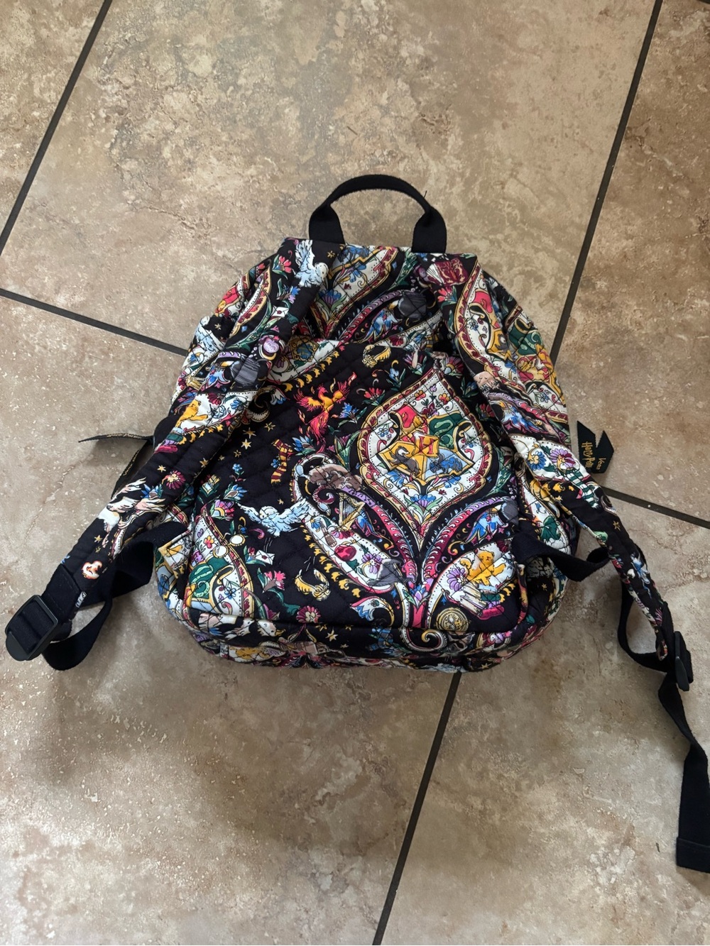 Vera Bradley Friends at Hogwarts Small Backpack - Picture 2 of 6